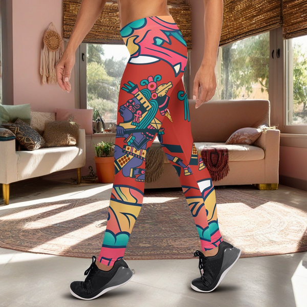 Quetzalcoatl Aztec Leggings